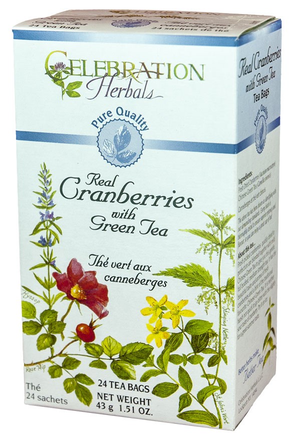 Cranberries with Green Tea